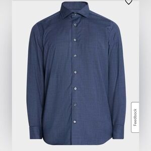 EMANUEL BERG Byron Modern Fit  button down shirt Size XL NWT